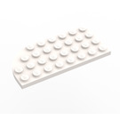 LEGO Blanc assiette 4 x 8 Rond Aile Incurvé La gauche