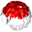 LEGO Weiß Pom Pom mit rot oben (10880 / 87997)