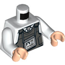 LEGO White Prison Guard Minifig Torso (973 / 76382)