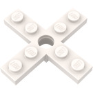 LEGO White Propeller 4 Blade 5 Diameter with Rotor Holder (3461)