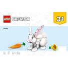 LEGO blanc lapin 31133 Instructions