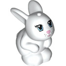 LEGO Weiß Hase mit Pink Nose und Blau Augen (11821 / 98942)