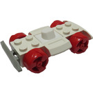 LEGO Wit Racers Chassis met Rood Wielen