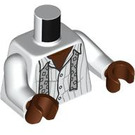 LEGO Hvit Ray Arnold Minifigur Overkropp (973 / 76382)