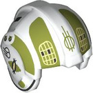LEGO White Rebel Pilot Helmet with Jon Vander Olive green (30370 / 104611)