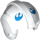 LEGO Weiß Rebel Pilot Helm mit Rebel Alliance Logo (30370 / 83784)
