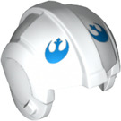 LEGO Bianco Rebel Pilota Casco con Rebel Alliance logo (30370 / 83784)