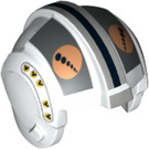 LEGO Weiß Rebel Pilot Helm mit X-Flügel Grau und Circles (16704 / 30370)