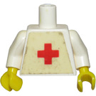 LEGO Bianco Rosso Croce Medico Town Busto (973)