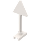 LEGO White Road Sign Triangle (649)