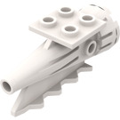 LEGO White Rocket Engine with 2 x 2 Plate (4746)