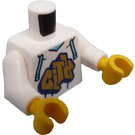 LEGO White Rollerskater with City Top Minifig Torso (973 / 76382)