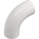 LEGO Biały Okrągły Cegła Elbow 90 Degree Bend (25214)