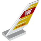 LEGO White Rudder 2 x 4 x 6 with "LK60250" and Post Logo (6239 / 65872)