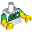 LEGO Weiß Rugby Player Minifigur Torso (973 / 16360)