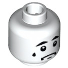 LEGO White Sad Clown Head (Safety Stud) (3626 / 13487)