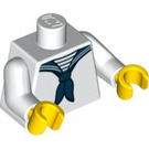 LEGO Bianco Marinaio Busto (973 / 88585)