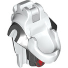 LEGO White Samukai Head with Lower Jaw and Armor (93067)