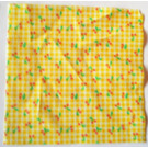 LEGO Weiß Scala Tuch Blanket mit Gelb Check Streifen und Cherries