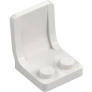 LEGO White Seat 2 x 2 with Sprue Mark in Seat (4079)