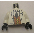 LEGO White Senor Palomar Torso with White Arms and Black Hands (973)
