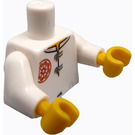 LEGO Weiß Sensei Wu Torso (76382 / 88585)