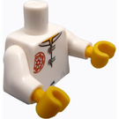 LEGO White Sensei Wu Torso (76382 / 88585)