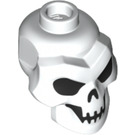 LEGO blanc Skull Diriger avec Noir Yeux, Nose et Mouth (43693 / 68952)