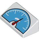 LEGO Weiß Steigung 1 x 2 (31°) mit Speedometer (85984 / 105811)