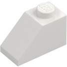 LEGO Wit Helling 1 x 2 (45°) (3040 / 6270)