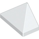 LEGO Bianco Pendenza 1 x 2 (45°) Triplo con barra interna (3048)