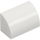 LEGO White Slope 1 x 2 Curved (37352 / 98030)