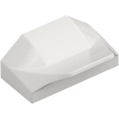 LEGO White Slope 1 x 2 x 0.7 Curved with Fin (47458 / 81300)