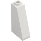 LEGO Blanco Con pendiente 1 x 2 x 3 (75°) con espiga hueca (4460)