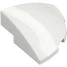 LEGO White Slope 1 x 3 x 3 Curved Round Quarter  (76797)