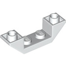 LEGO White Slope 1 x 4 (45°) Double Inverted with Open Center (32802)