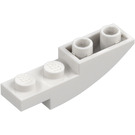 LEGO Valkoinen Luiska 1 x 4 Kaareva Käänteinen (13547)