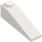 LEGO Blanco Con pendiente 1 x 4 x 1 (18°) (60477)