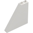 LEGO White Slope 1 x 6 x 5 (55°) without Bottom Stud Holders (30249)