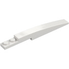 LEGO Bianco Pendenza 1 x 8 Curvo con Piastra 1 x 2 (13731 / 85970)