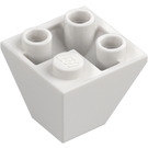 LEGO Blanc Pente 2 x 2 (45°) Inversé (3676)