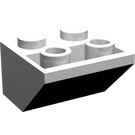 LEGO blanc Pente 2 x 2 (45°) Inversé avec Ferry Windows from Set 1581 avec entretoise plate en dessous (3660)
