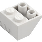 LEGO Wit Helling 2 x 2 (45°) Omgekeerd met holle buisafstandhouder eronder (76959)