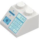 LEGO Blanc Pente 2 x 2 (45°) avec Cash Register (3039 / 73882)