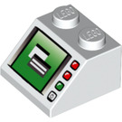 LEGO blanc Pente 2 x 2 (45°) avec Computer Monitor et LEDs (3039 / 46096)