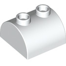 LEGO White Slope 2 x 2 Curved with 2 Studs on Top (30165)