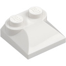 LEGO Vit Backe 2 x 2 Böjd med böjd ände (47457)