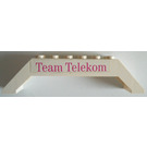 LEGO Wit Helling 2 x 2 x 10 (45°) Dubbele met 'Team Telekom' Sticker (30180)