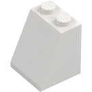 LEGO White Slope 2 x 2 x 2 (65°) with Bottom Tube (3678)