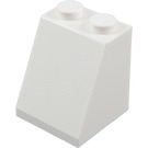 LEGO Wit Helling 2 x 2 x 2 (65°) met buis aan de onderzijde (3678)
